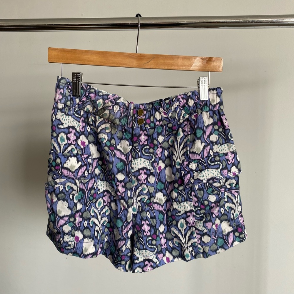 New Printed By Anthropologie Elastic Waist Shorts Sz Small